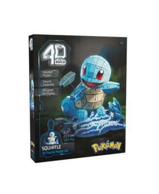 Pokémon Squirtle 3D Model Kit Kanto Starter Collection, 180-Pieces