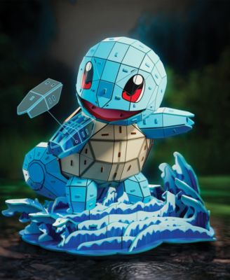 Pokémon Squirtle 3D Model Kit Kanto Starter Collection, 180-Pieces