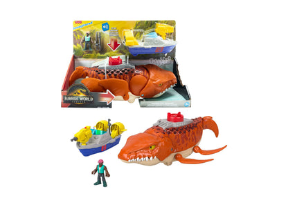 Imaginext Fisher-Price Jurassic World Rebirth Aquachomp Mosasaurus Playset