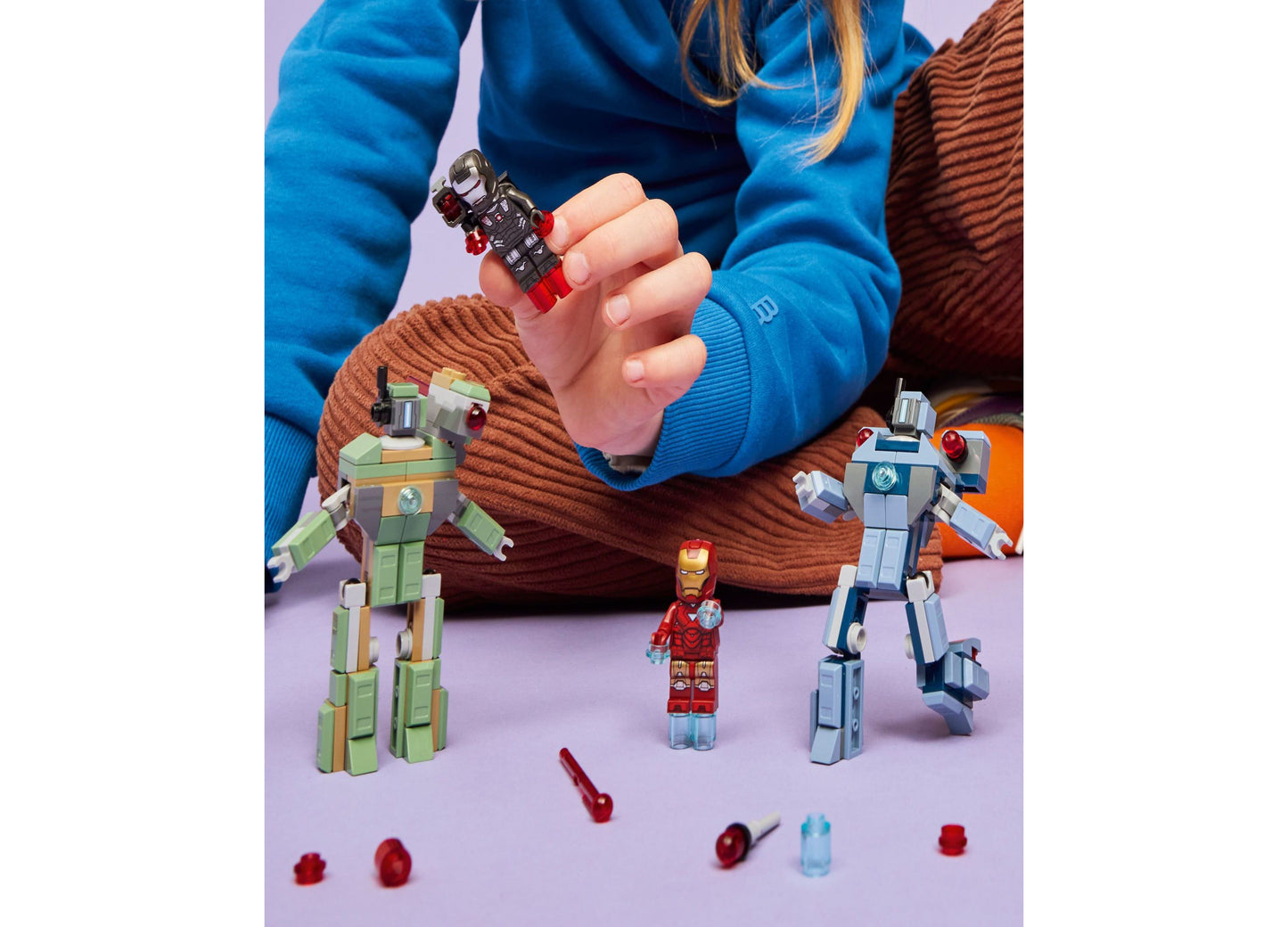 LEGO Marvel Iron Man War Machine vs. Hammer Drones 76320, 204 Pieces