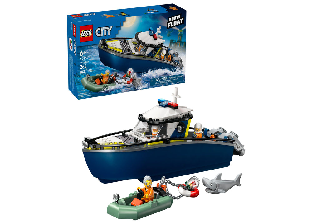 LEGO City Police Boat Chase Adventure Set 60456 - 264 Pieces