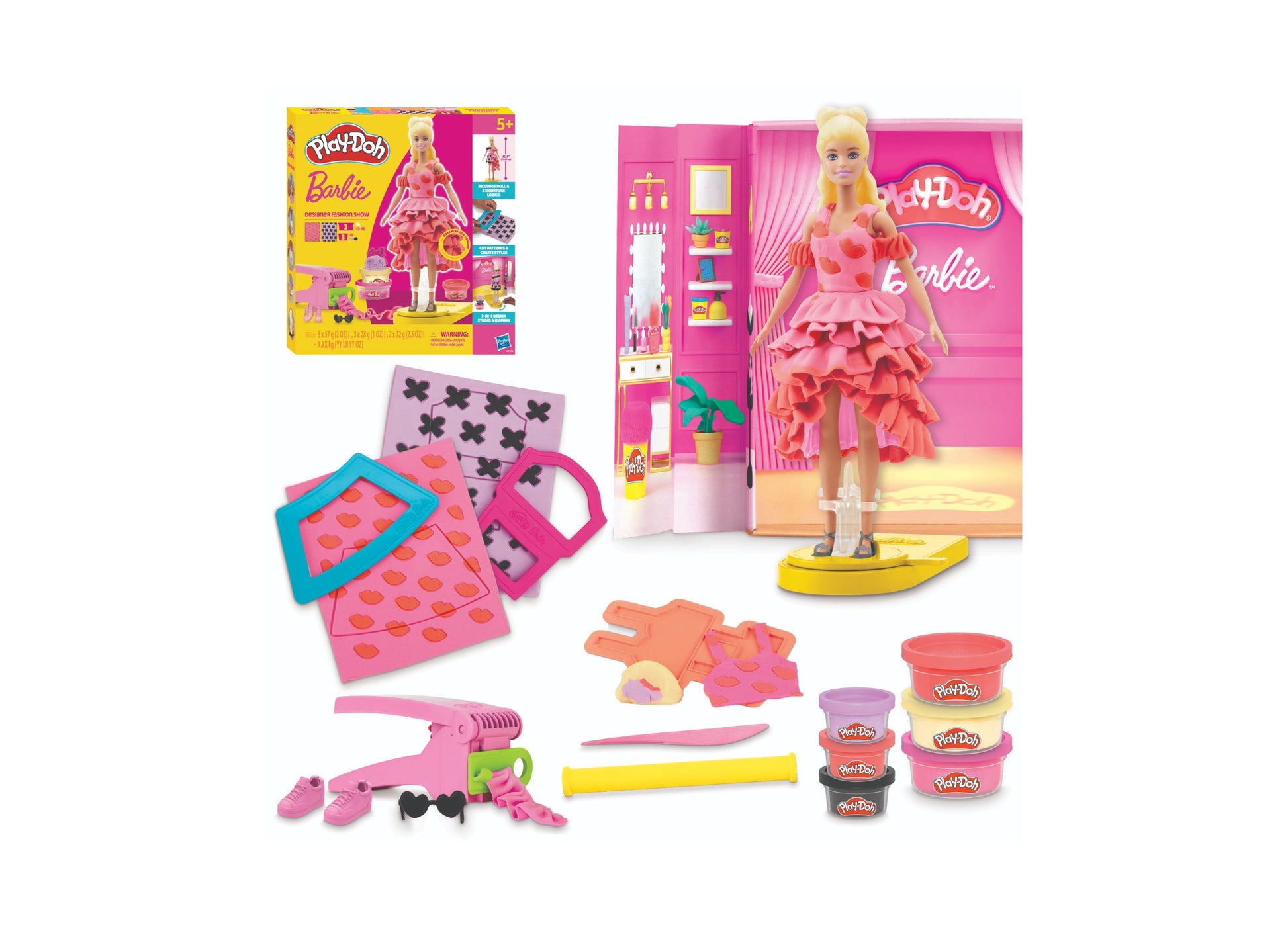 barbie dress toys Mattel Barbie Doll and Party Fashions Set, 1 ct Perfect for kids ages 3 and up Barbie - Fuchsia Long Dress
