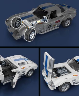 Mattel Brick Shop Hot Wheels Corvette Grand Sport Collector Building Set - 1060 Pieces