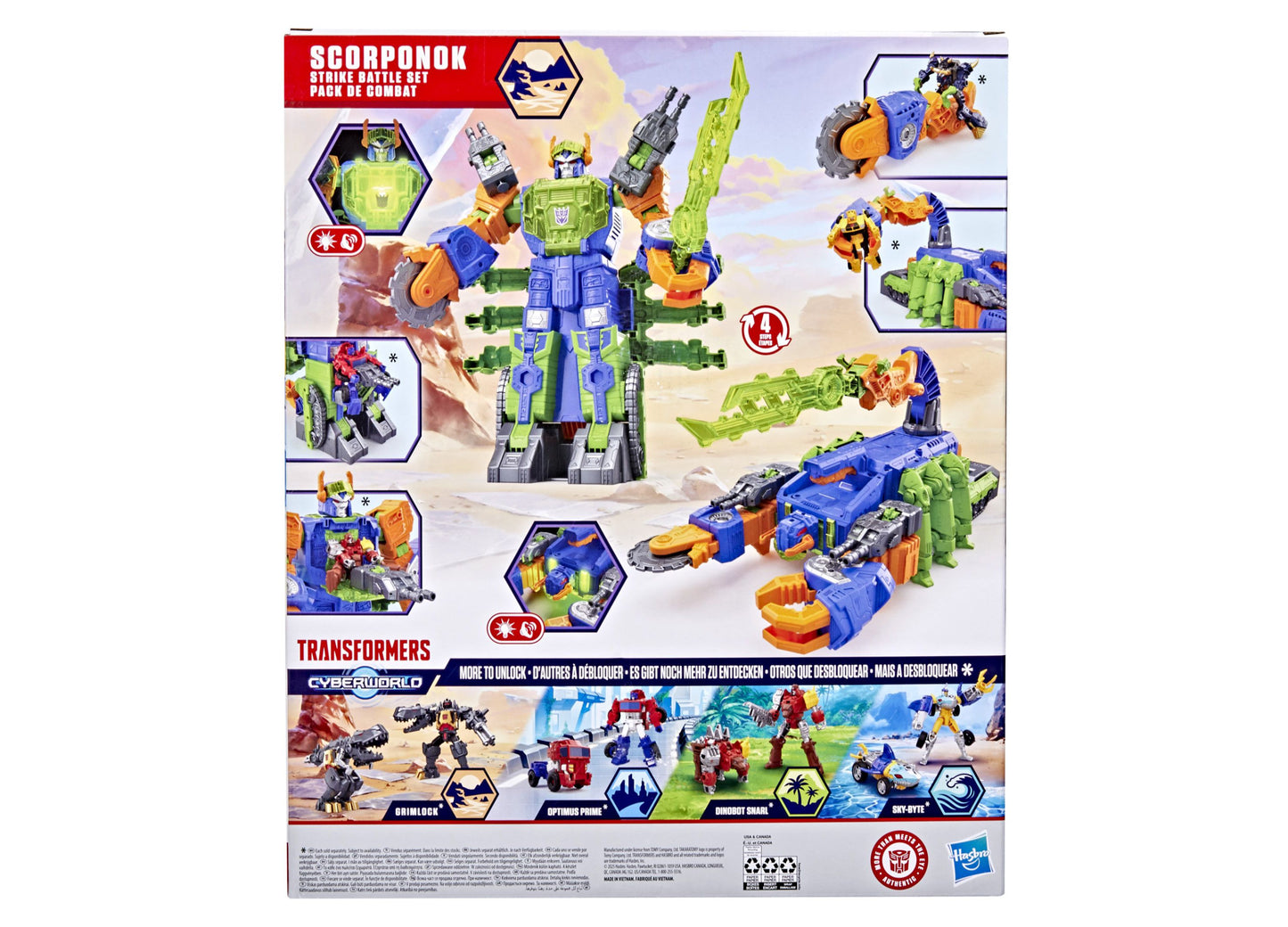 Transformers Cyberworld Scorponok Strike Battle Set
