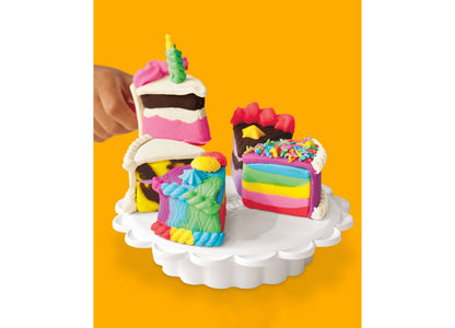 Play-Doh Super Slice Cake Playset with Spinning Oven - 17-Piece Set