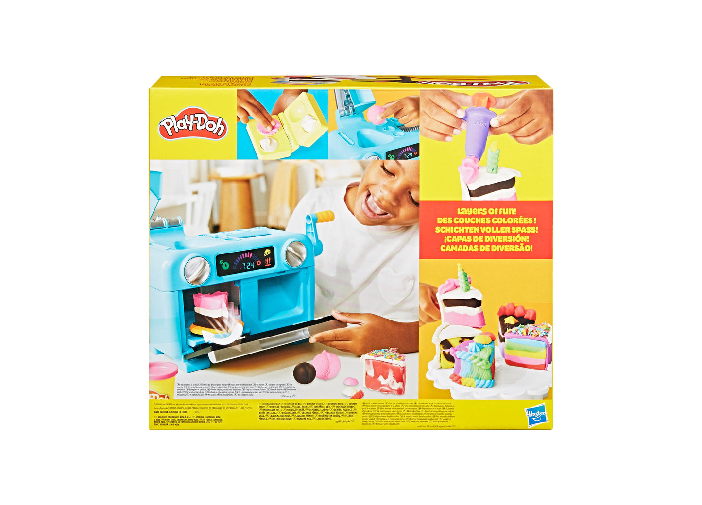 Play-Doh Super Slice Cake Playset with Spinning Oven - 17-Piece Set