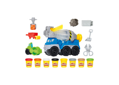 Play-Doh Road Work Fun Playset with Cement Mixer and Accessories