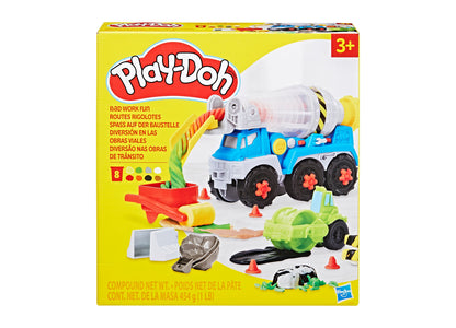 Play-Doh Road Work Fun Playset with Cement Mixer and Accessories
