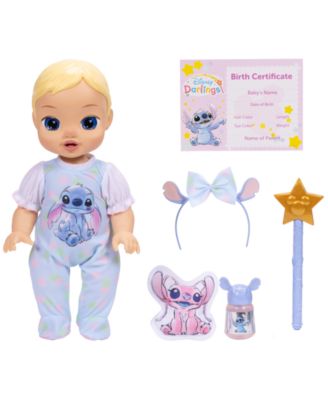 Disney Darlings 13-inch interactive doll with glittery eyes, purple outfit, accessories including wand, ears headband...