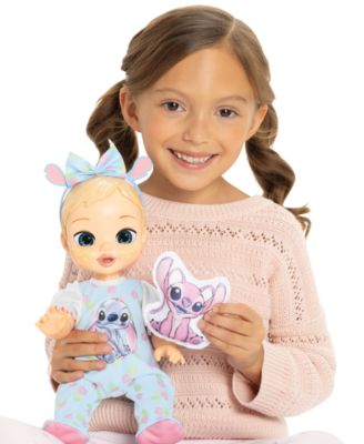 Disney Darlings 13-inch Interactive Feature Doll with glittery eyes, light blue outfit, and accessories