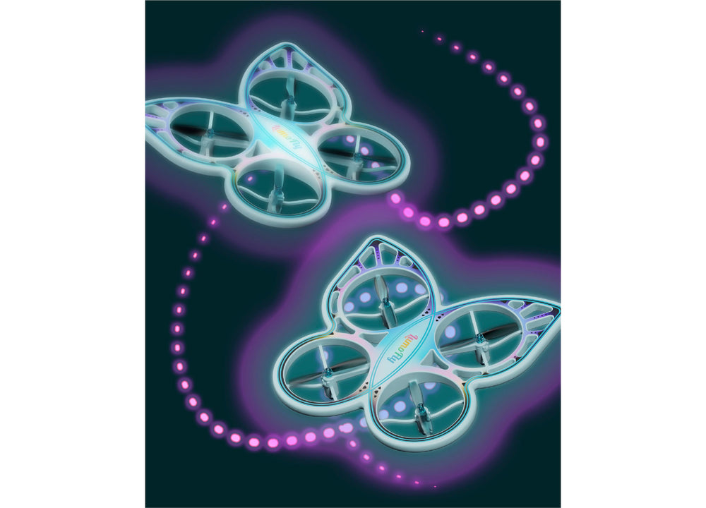 Sharper Image Remote Control Lumofly Butterfly Stunt Drone