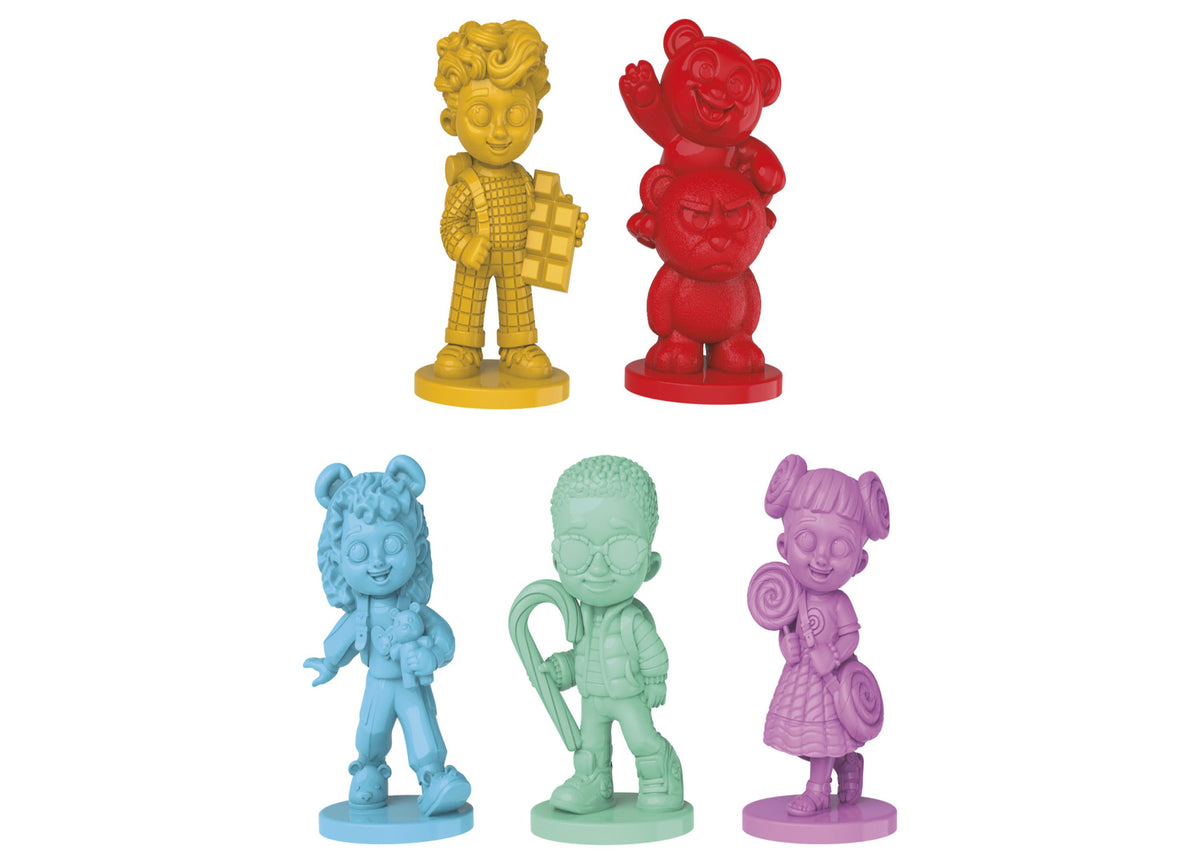 Hasbro Gaming Candy Land Classic Edition Board Game with colorful character game pieces in yellow, red, blue, gre...