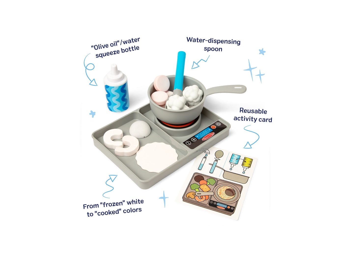 Melissa & Doug Water Wow Simmer & Serve Play Set