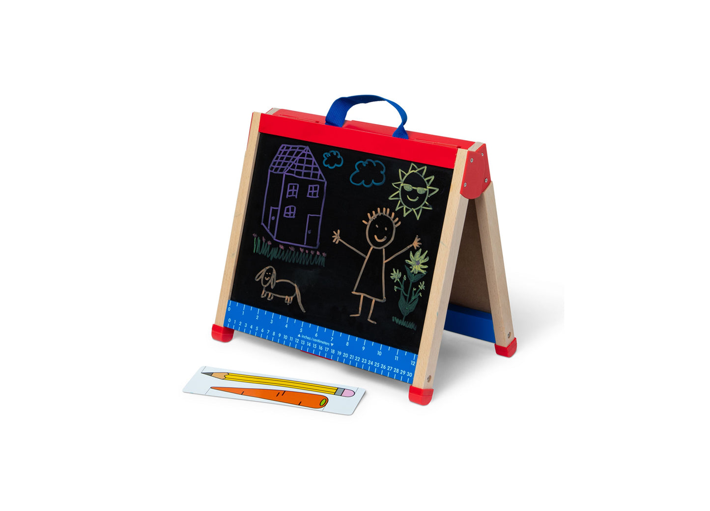 Melissa & Doug Take-Along Double-Sided Activity Easel with Accessories