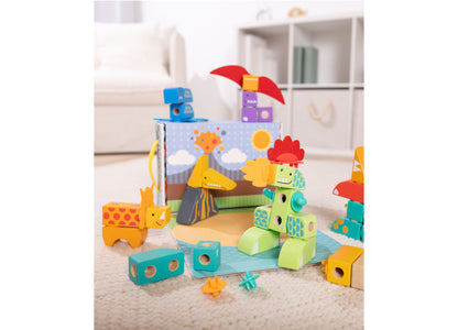 Melissa & Doug Dinosaur Blockables Play Set - 69 Pieces