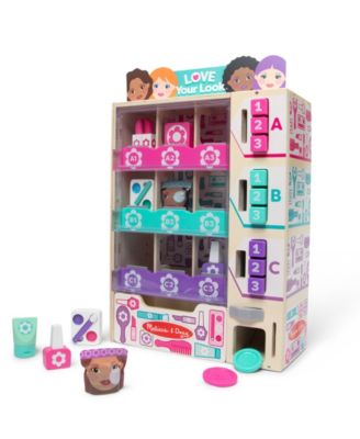 Melissa & Doug Beauty Vending Machine Wooden Play Set