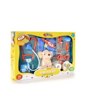 Geoffrey's Toy Box Star Pets Vet Care Playset with Plush Pet and Accessories