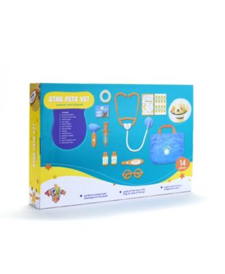 Geoffrey's Toy Box Star Pets Vet Care Playset with Plush Pet and Accessories