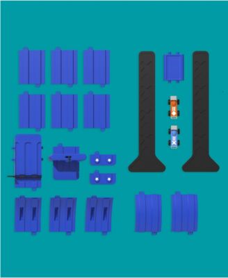 Geoffrey's Toy Box 20-Piece Downhill Derby Racetrack Set