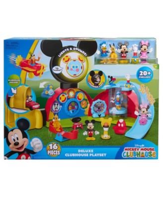 Disney Mickey Mouse Clubhouse Deluxe Doll Playset - Featuring Mickey, Minnie, and Donald