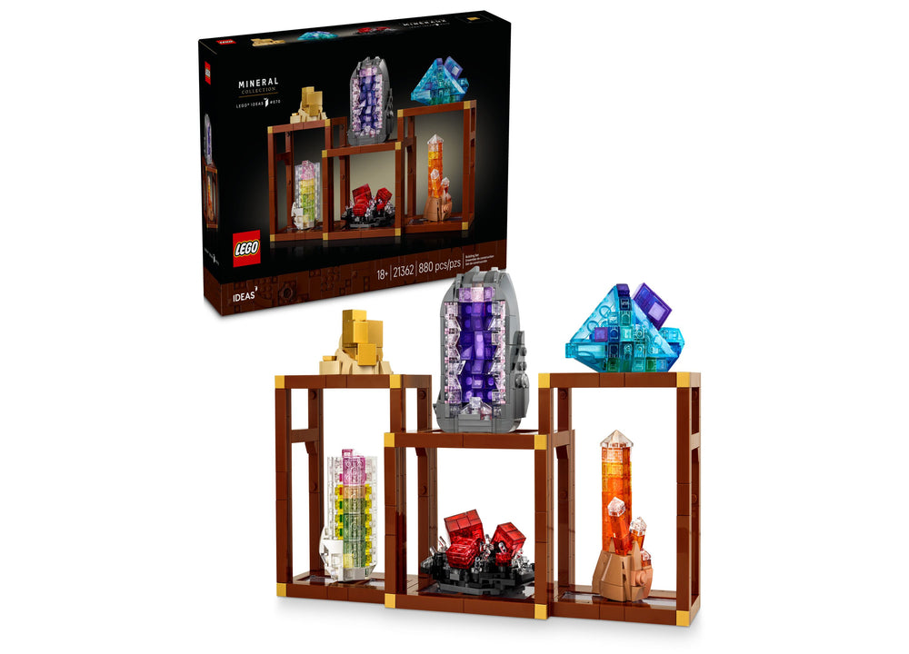 LEGO Ideas Mineral Collection Building Set 21362, 880 Pieces