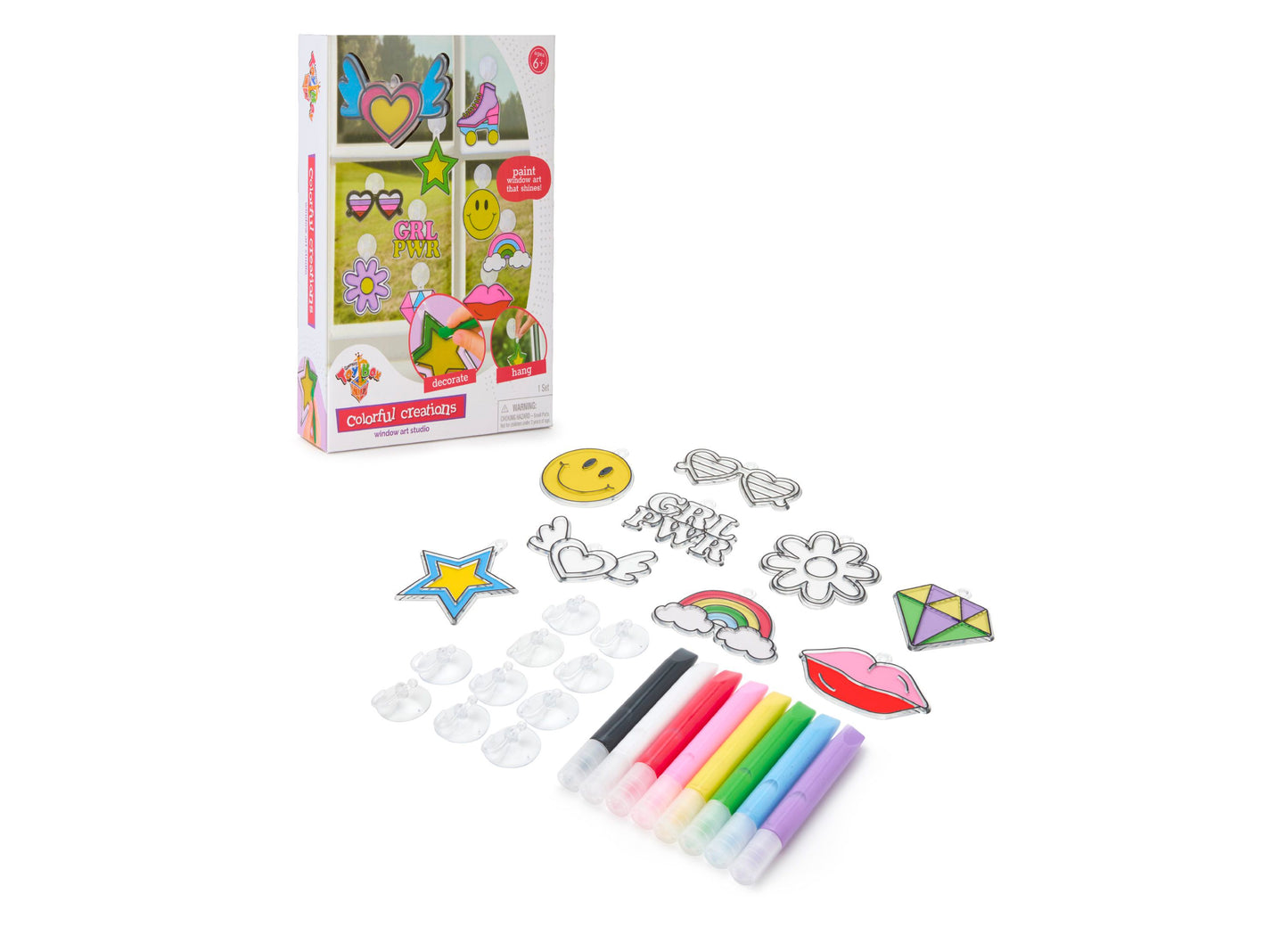 Geoffrey's Toy Box Colorful Creations Suncatcher Window Art Kit