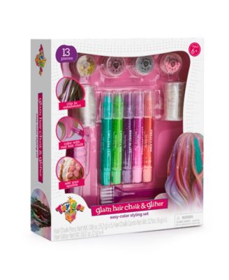 Geoffrey's Toy Box Glam Hair Chalk and Glitter Styling Set