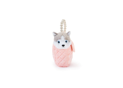 Geoffrey's Toy Box Fancy Pets 6" Plush Husky with Quilted Purse