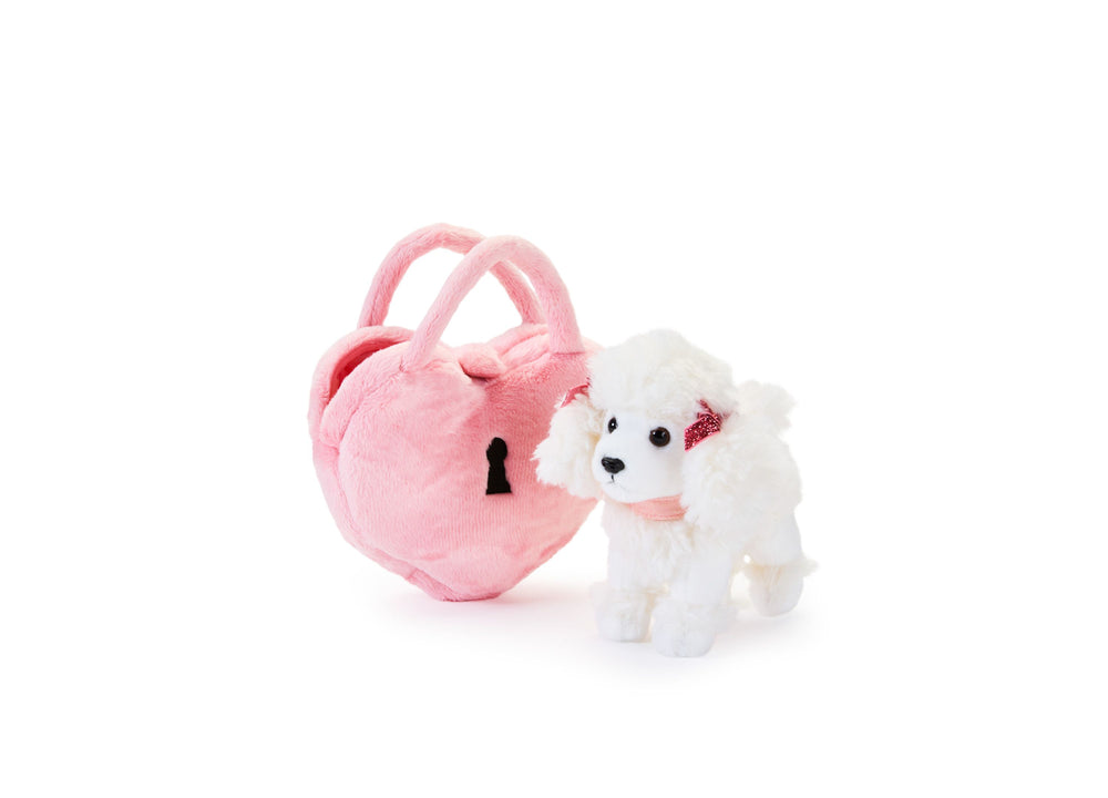 Geoffrey's Toy Box Fancy Pets 6 Inch Plush Poodle with Glitter Purse