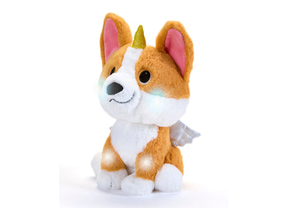 Geoffrey's Toy Box Star Brights 10" Fairy Corgi LED Plush Toy