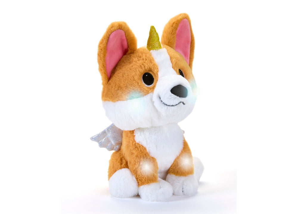 Geoffrey's Toy Box Star Brights 10" Fairy Corgi LED Plush Toy