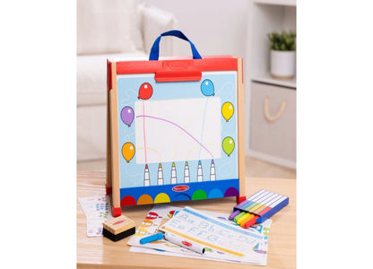 Melissa & Doug Take-Along Double-Sided Activity Easel with Accessories
