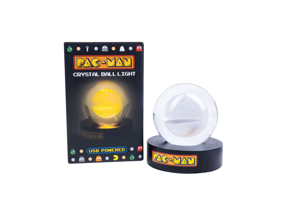 Fizz Creations PAC-MAN Crystal Ball Light - Retro Yellow Glow