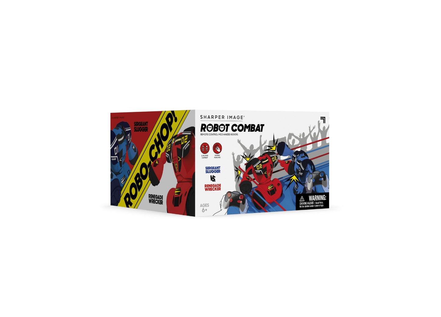 Sharper Image Remote Control RC Robot Combat Set - Dueling Robots - Red & Blue