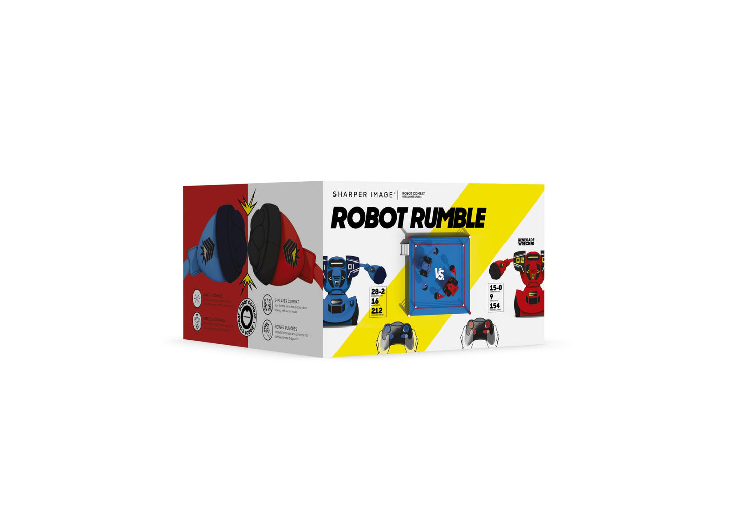 Sharper Image Remote Control RC Robot Combat Set - Dueling Robots - Red & Blue