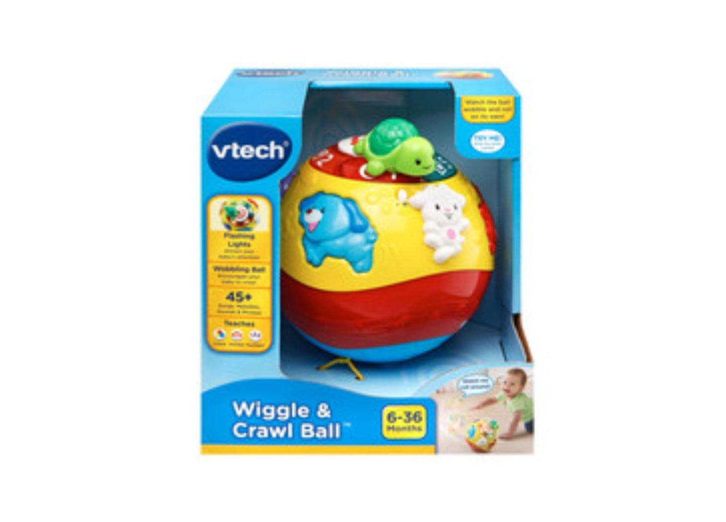 VTech Wiggle and Crawl Ball – Interactive Musical Toy