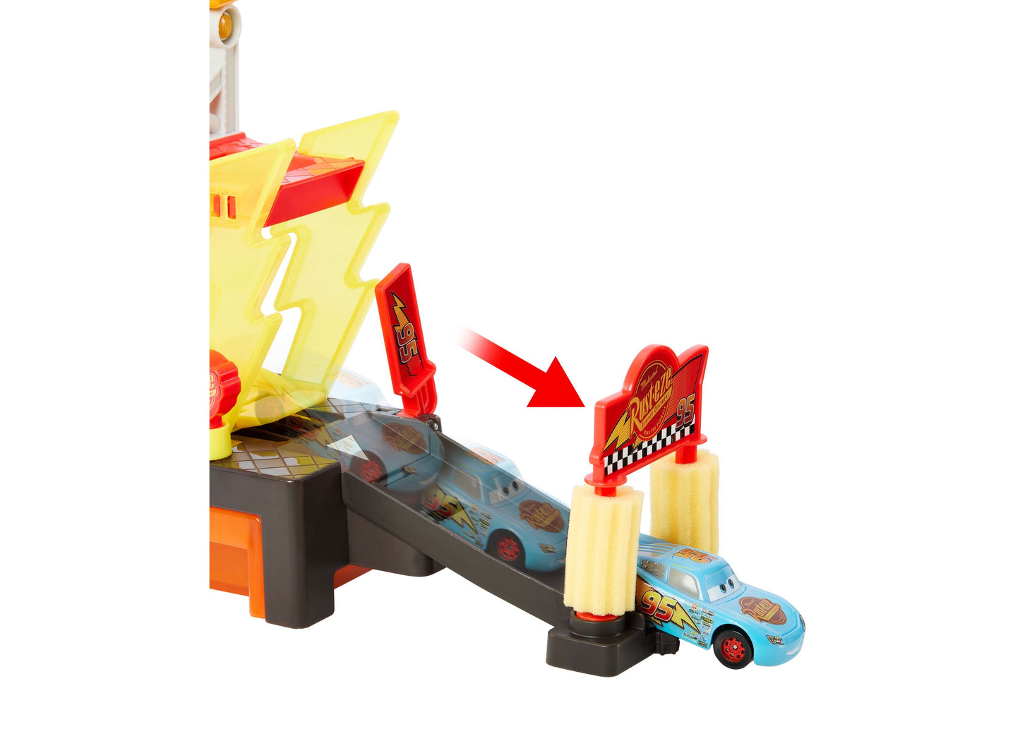 Disney Pixar Cars Color Changers Lightning McQueen Car Wash Playset