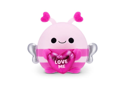 ZURU Snackles Series 2 Valentine 8 Inch Plush Bumblebee with Heart-Shaped Accessory
