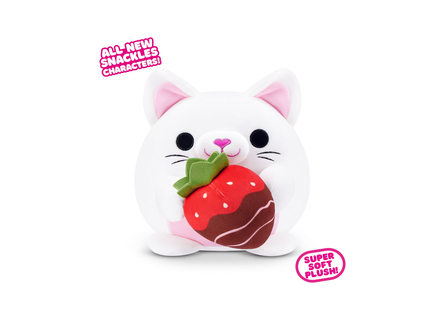 ZURU Snackles S2 Valentine 8" Cuddly Kitten with Strawberry Chocolate
