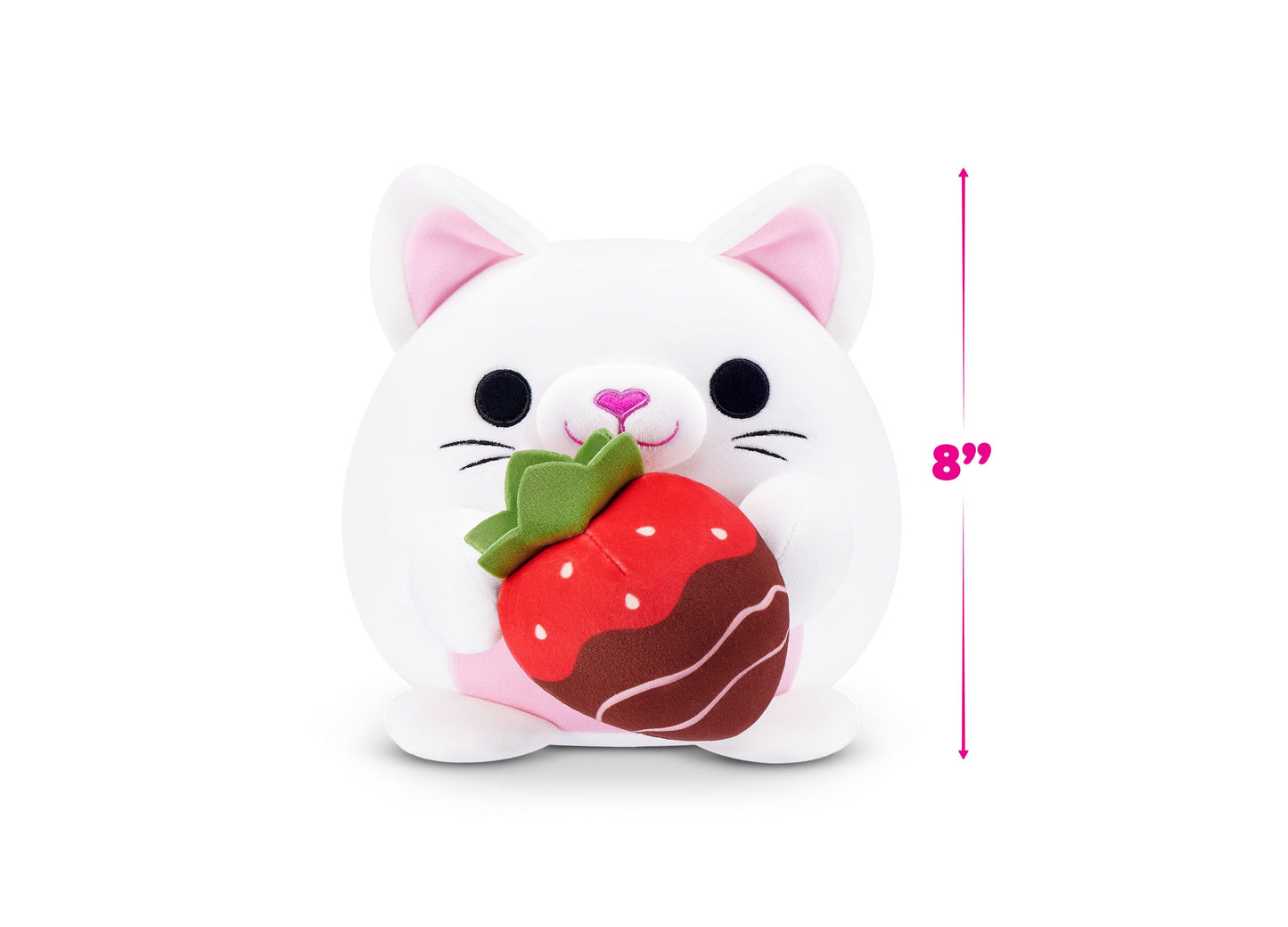 ZURU Snackles S2 Valentine 8" Cuddly Kitten with Strawberry Chocolate