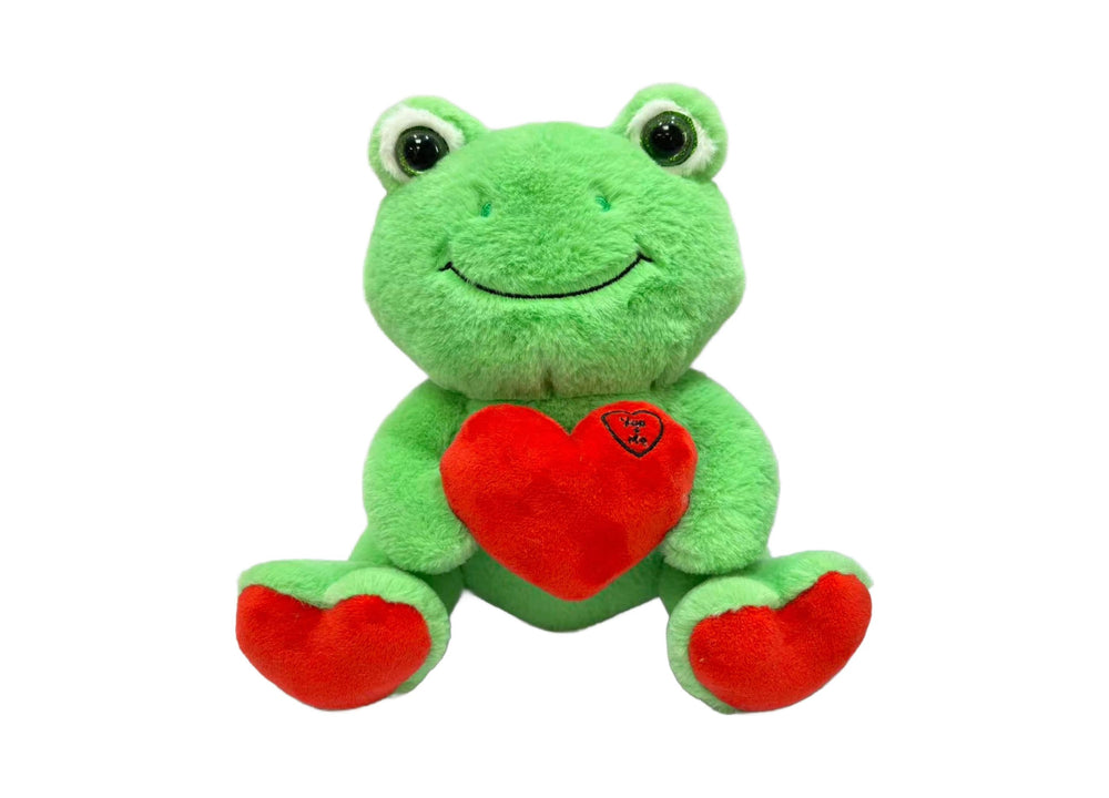 Wild Hippo Hoppy Hearthrobs Valentine's Frog Plush Toy