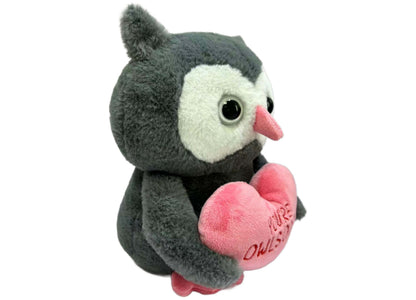 Wild Hippo Valentine's Owl Plush - Cuddly Love-Themed Toy