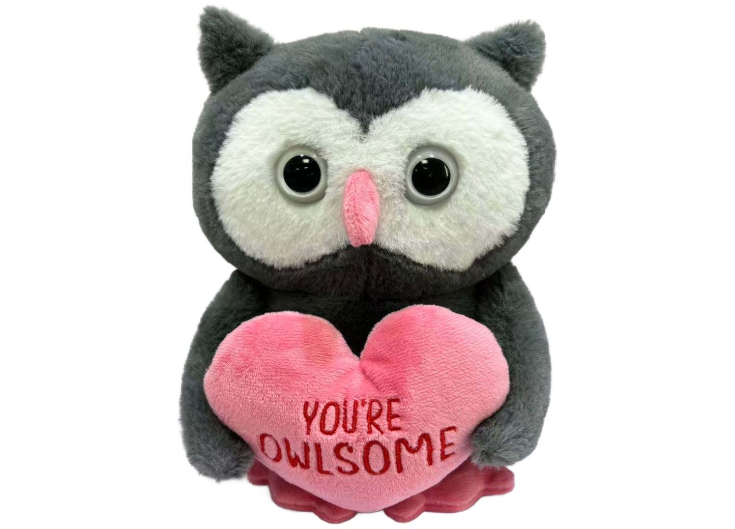 Wild Hippo Valentine's Owl Plush - Cuddly Love-Themed Toy