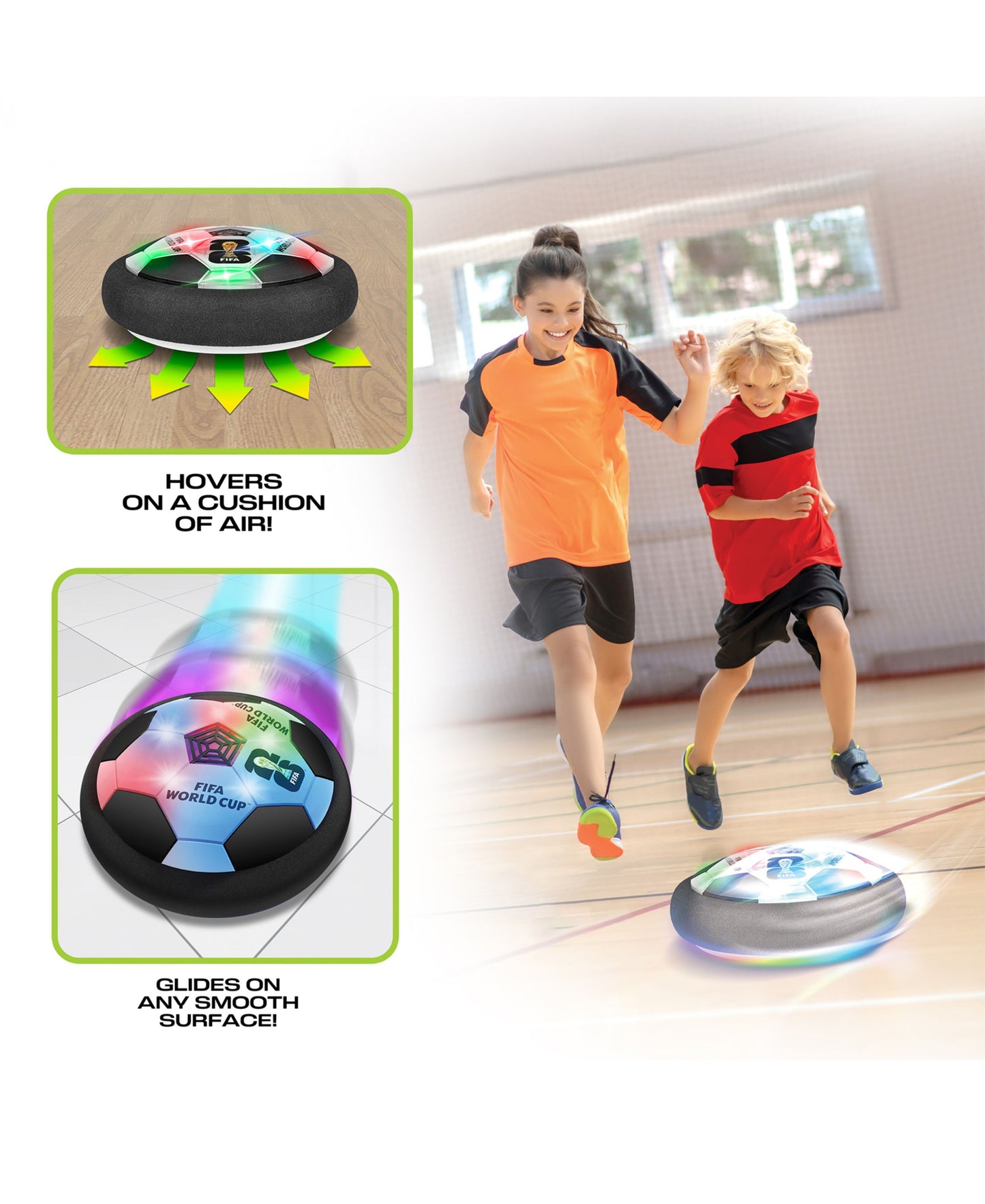 World Tech Toys FIFA World Cup Hover Soccer Ball with LED lights and air cushion technology