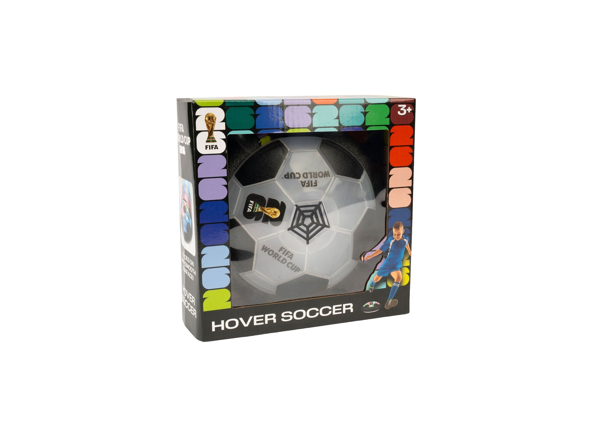 World Tech Toys FIFA World Cup Hover Soccer Ball with black and white design in packaging