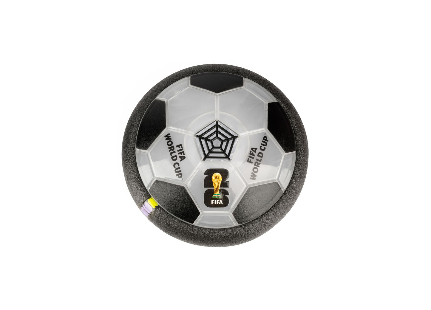 World Tech Toys FIFA World Cup 2026 Hover Soccer Ball with black and white design