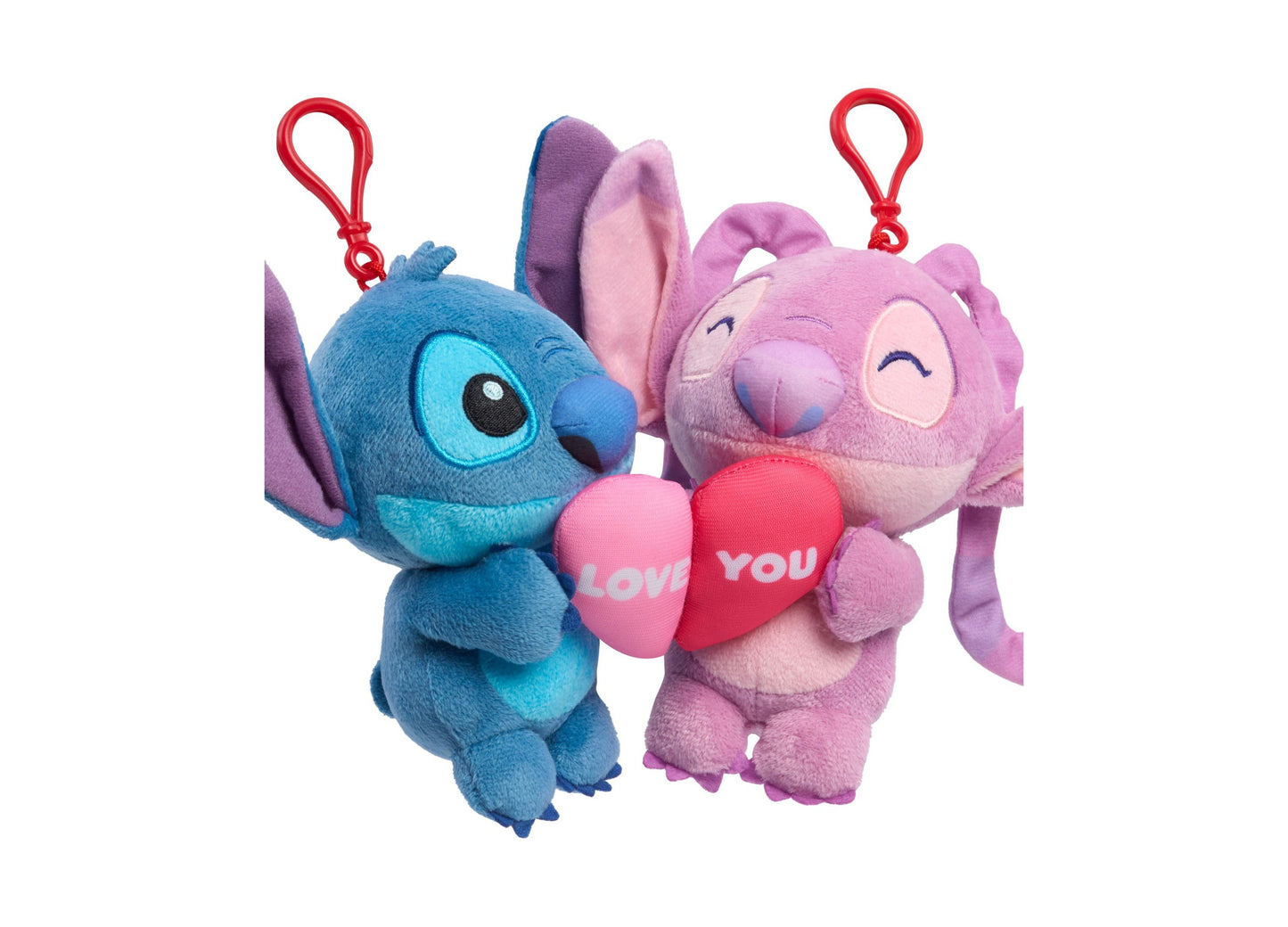 Disney Stitch 8 inch Valentine's Heart Plush & Figure Set