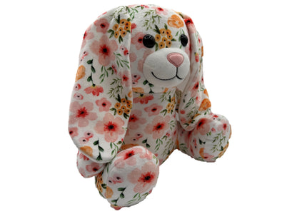 Wild Hippo Bunny Prints 12 inch Plush Easter Bunny - Multicolor