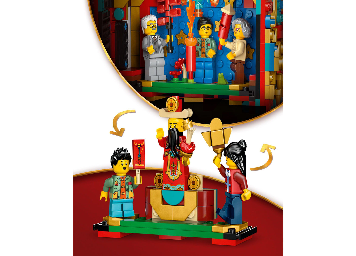 LEGO Spring Festival Fortune Firecracker Building Set 1039 Pieces - Celebration Edition