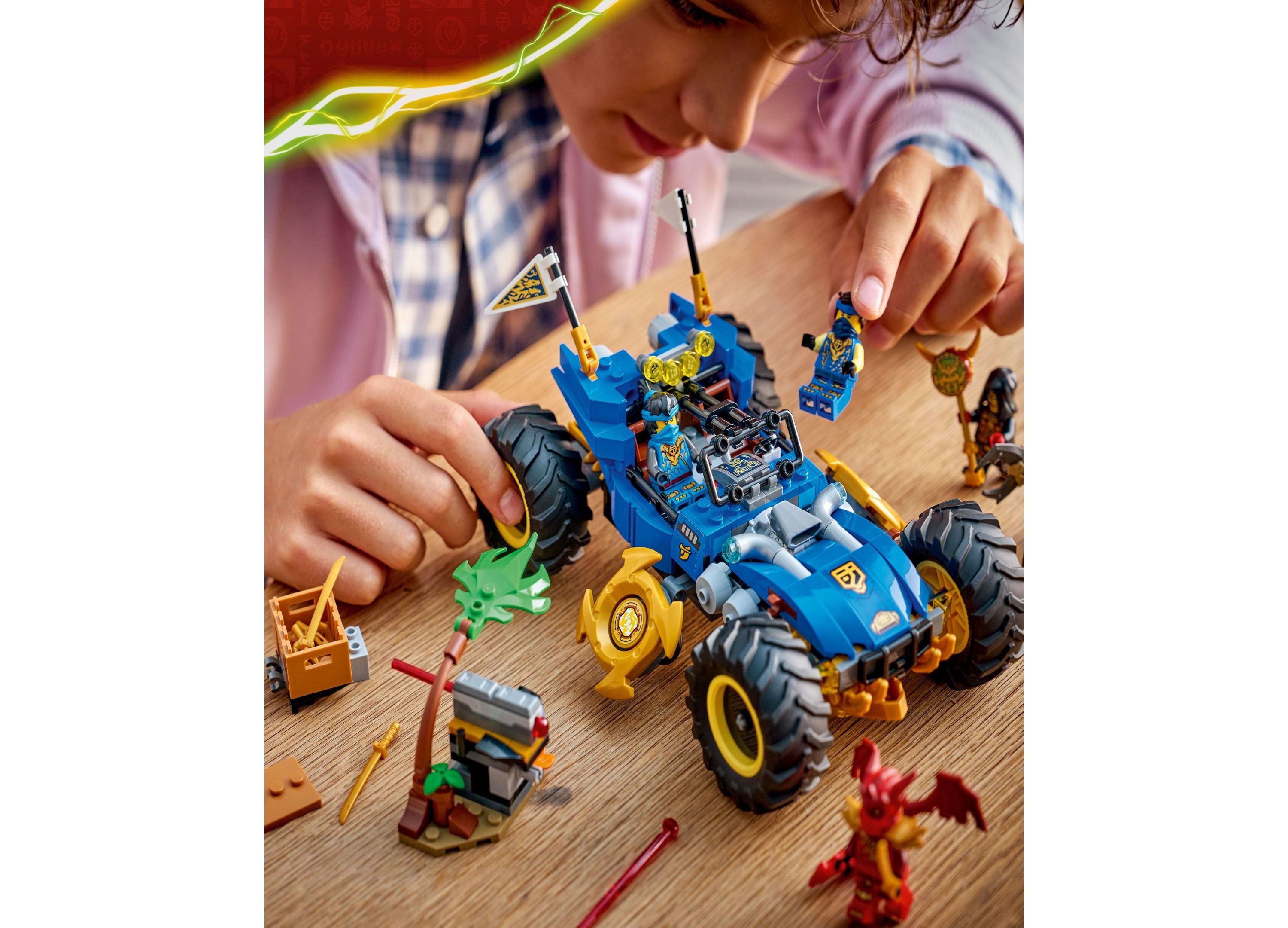 レガシーコレクション　コンプリートセット LEGO NINJAGO Jay's Epic Transforming Car Set - 387 Pieces – Toys